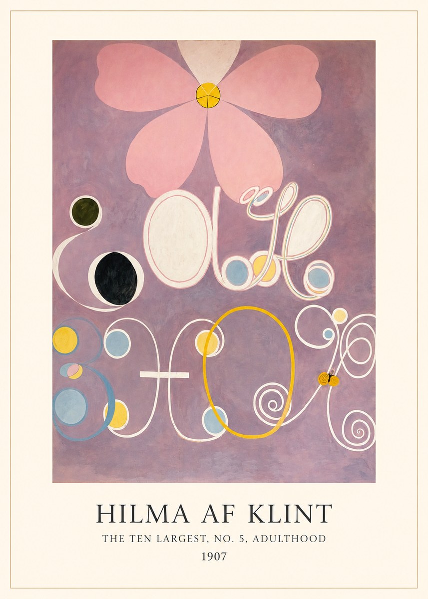 Hilma af Klint The Ten Largest, No. 5, Adulthood No3 - Plakát