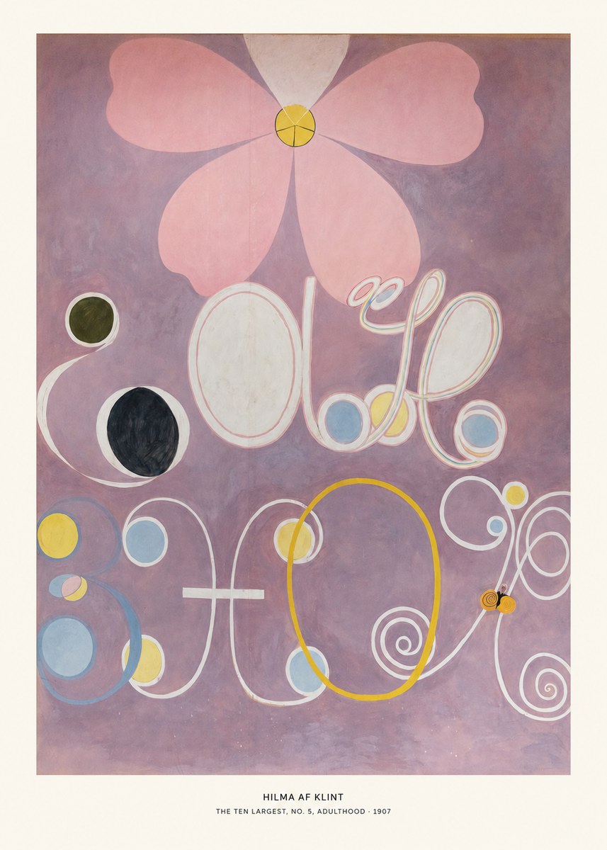 Hilma af Klint The Ten Largest, No. 5, Adulthood No5 - Plakát