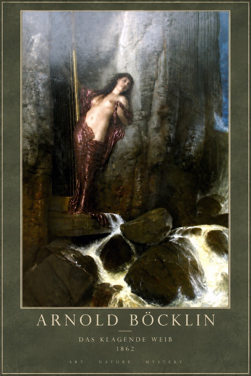 Arnold Böcklin Das Klagende Weib No5 - Plakát