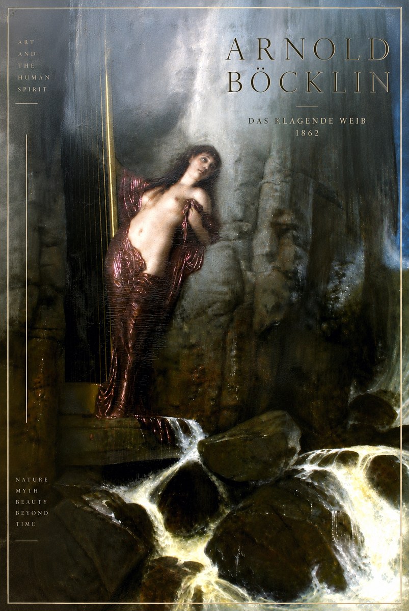 Arnold Böcklin Das Klagende Weib No6 - Plakát