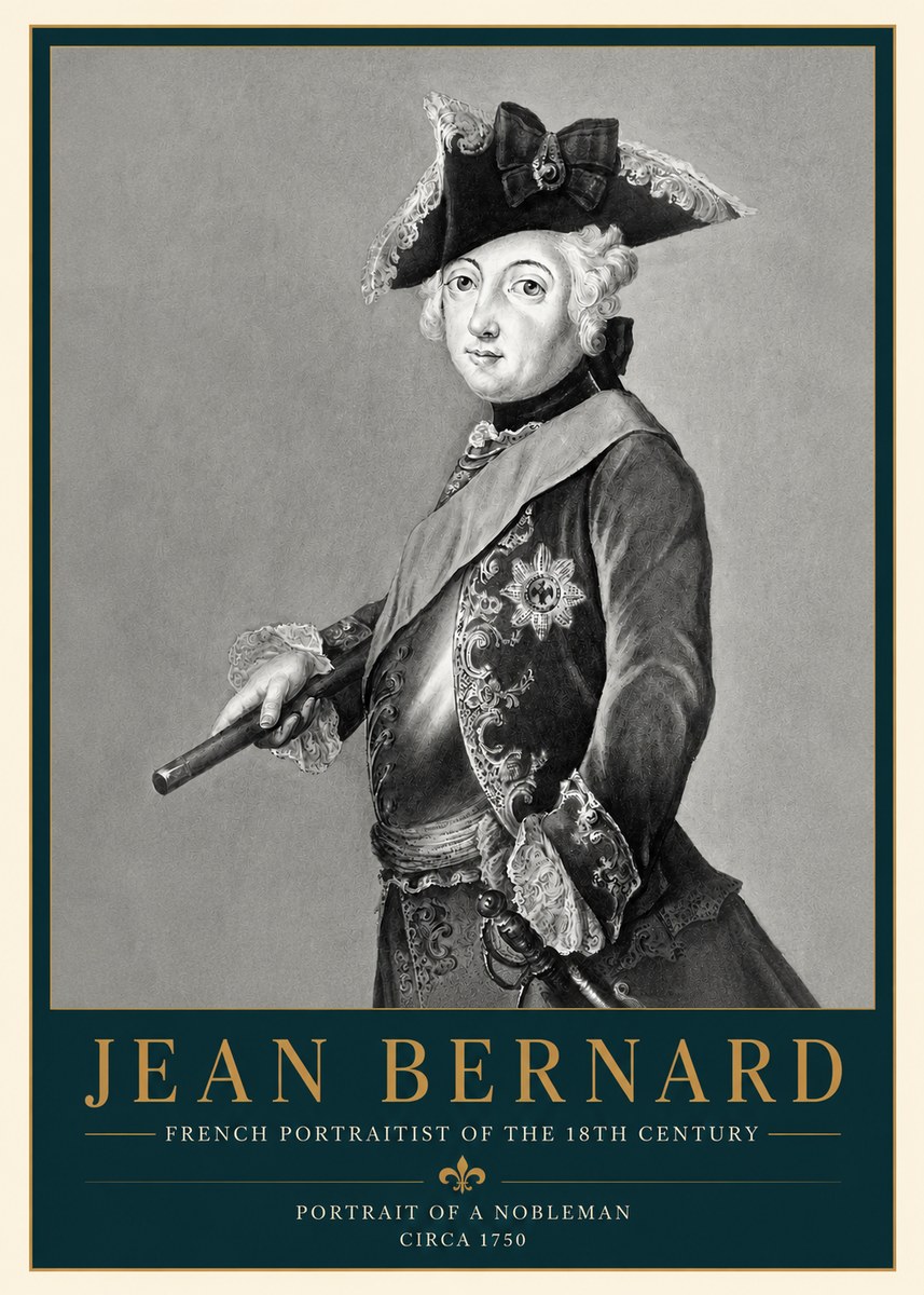 Jean Bernard Portrait of a Young Nobleman No5 - Plakát