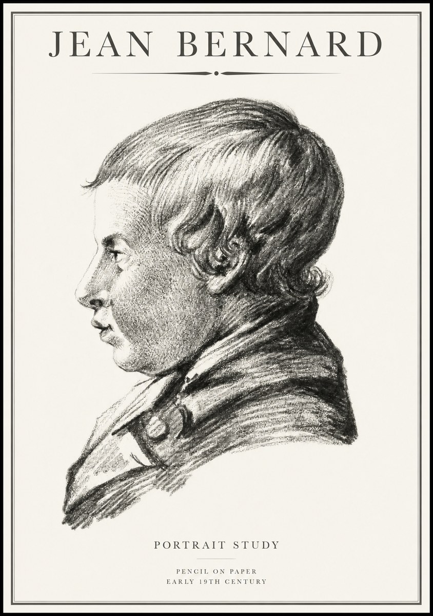 Jean Bernard Portrait Study I No1 - Plakát