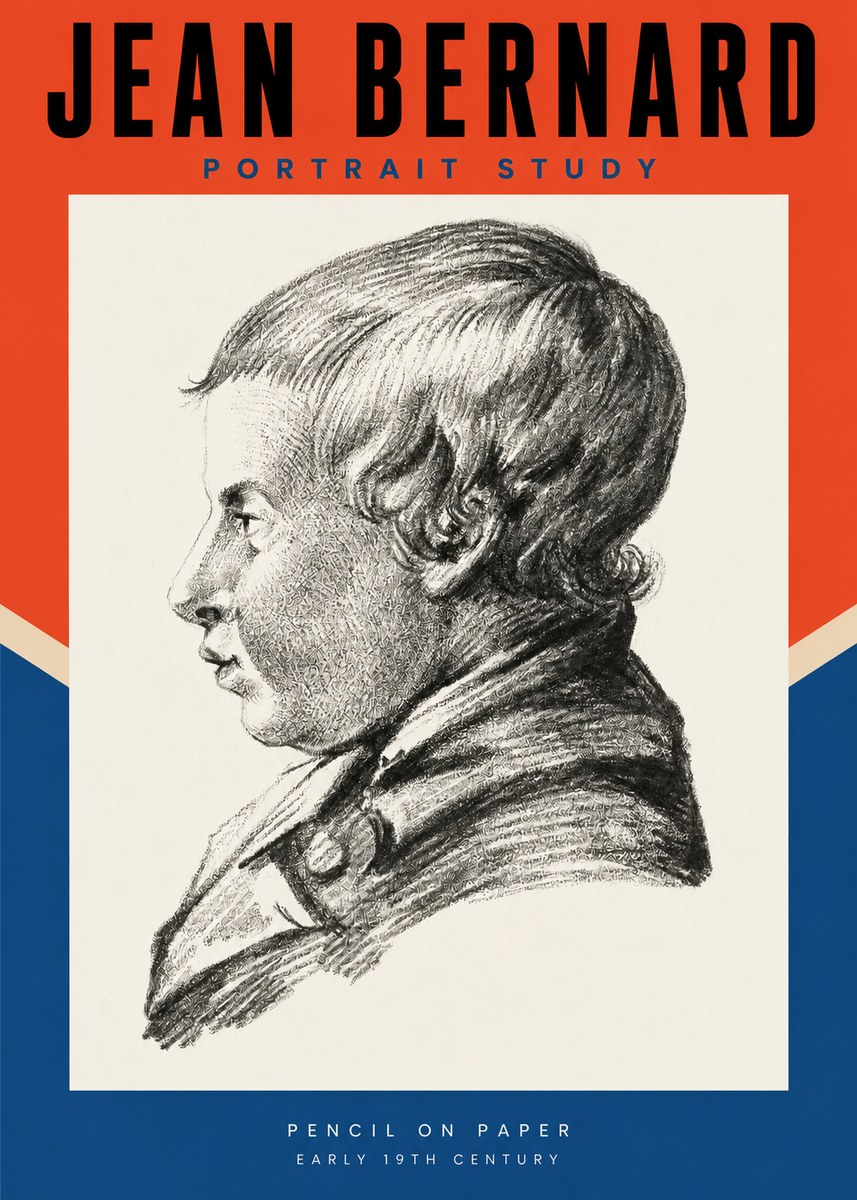 Jean Bernard Portrait Study I No2 - Plakát