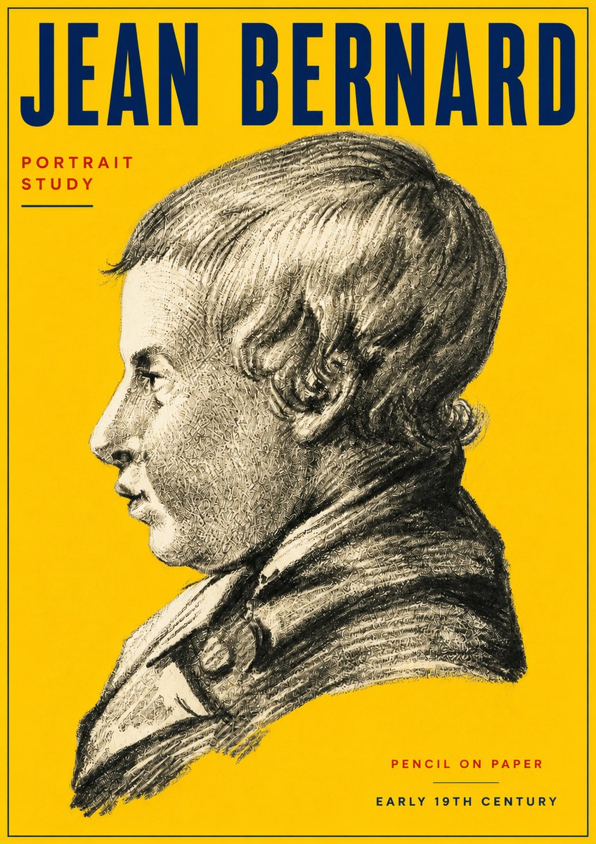 Jean Bernard Portrait Study I No4 - Plakát
