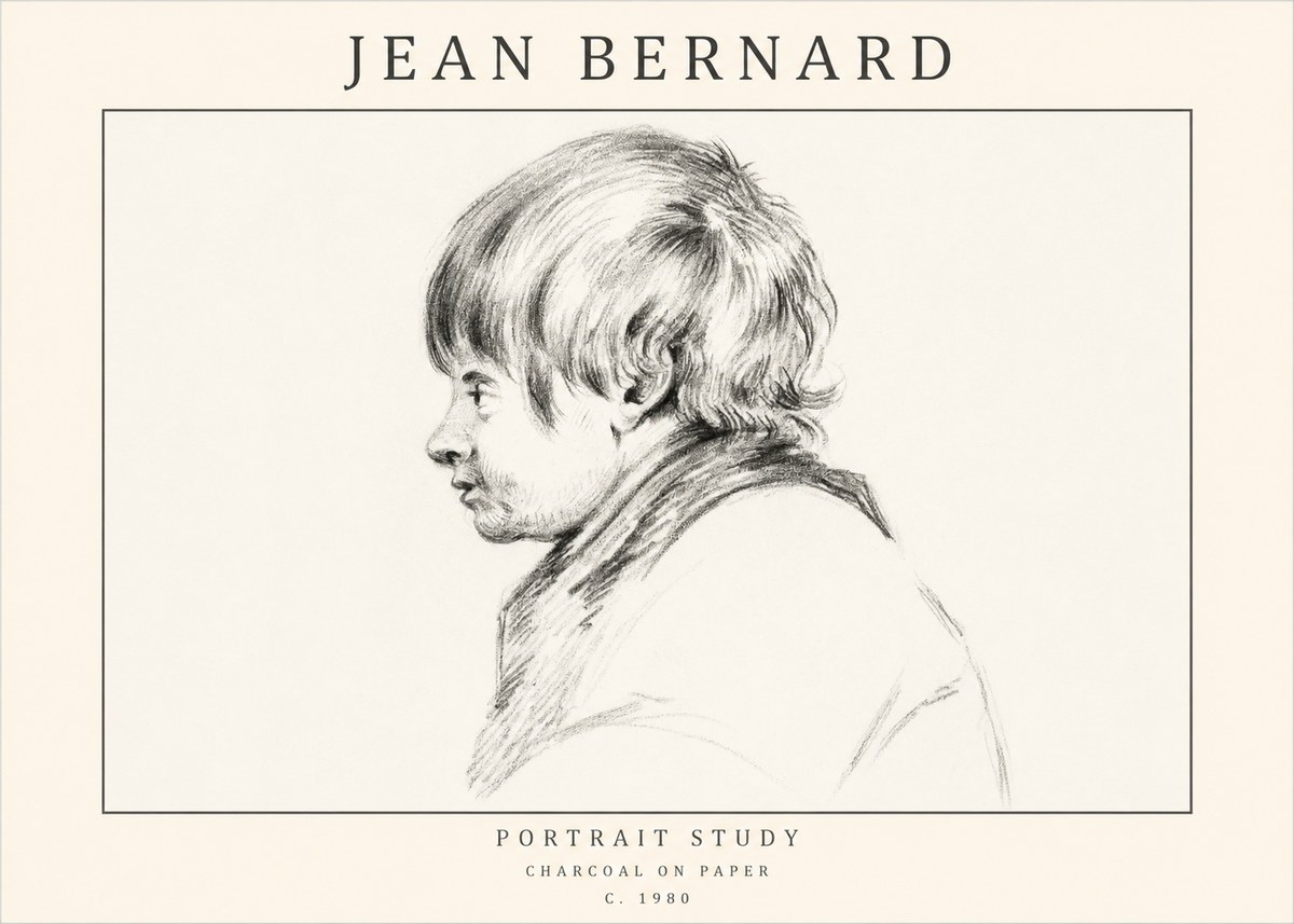 Jean Bernard Portrait Study II No1 - Plakát