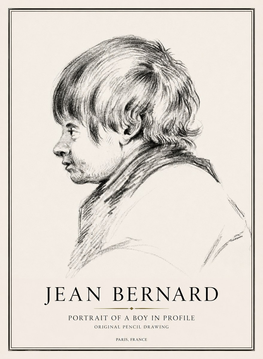Jean Bernard Portrait Study II No3 - Plakát