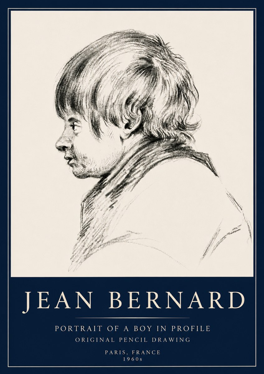 Jean Bernard Portrait Study II No5 - Plakát