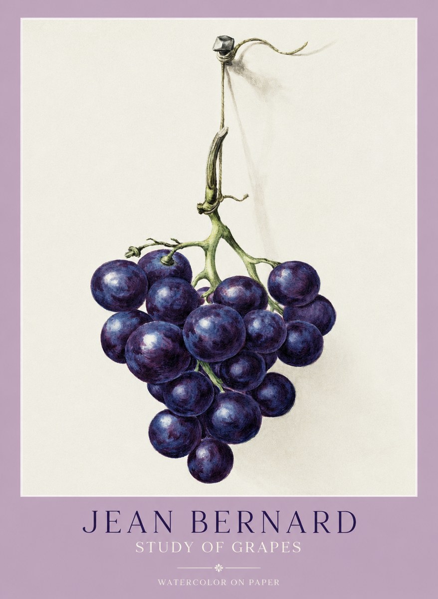 Jean Bernard Grapes No2 - Plakát
