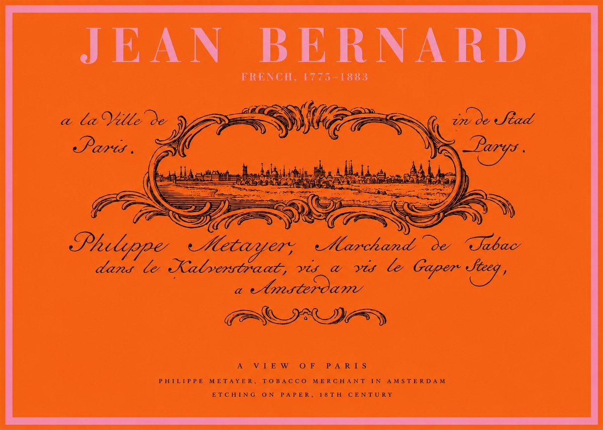 Jean Bernard A View of Paris No2 - Plakát