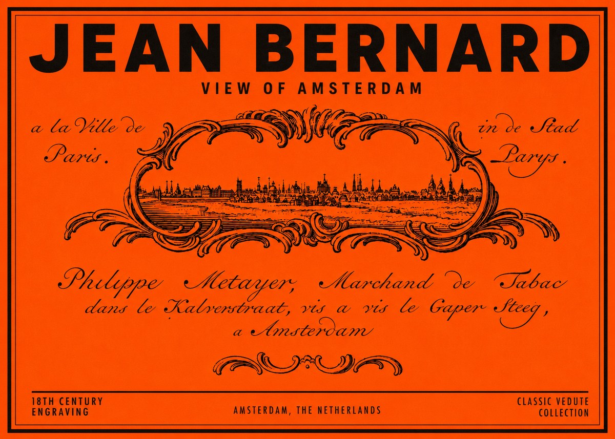Jean Bernard A View of Paris No6 - Plakát