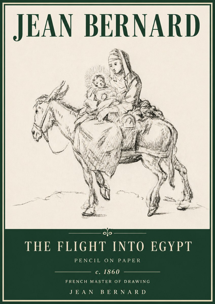 Jean Bernard The Flight into Egypt No4 - Plakát