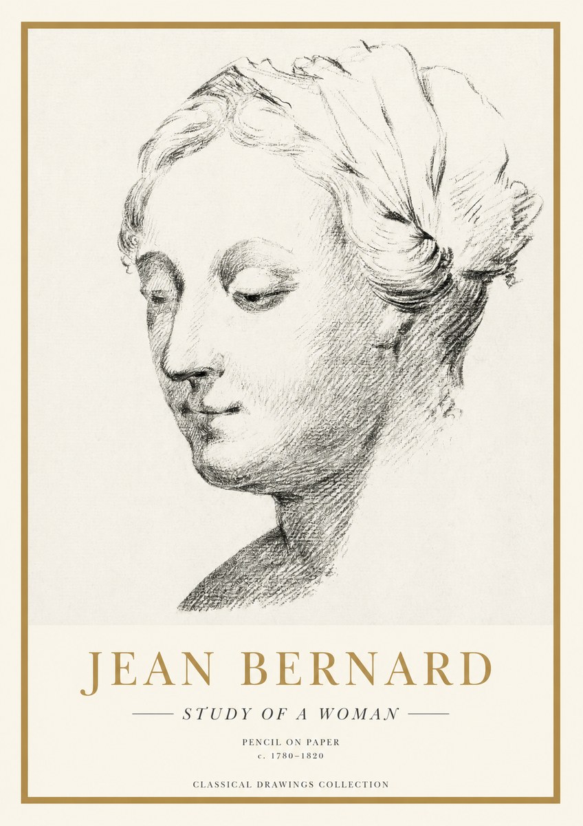 Jean Bernard Study of a Woman No1 - Plakát
