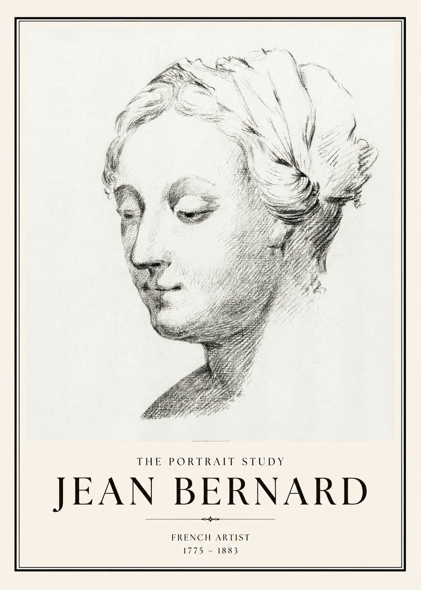 Jean Bernard Study of a Woman No2 - Plakát
