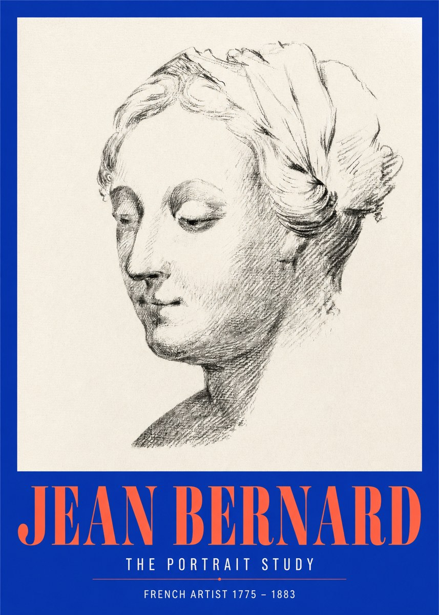Jean Bernard Study of a Woman No3 - Plakát