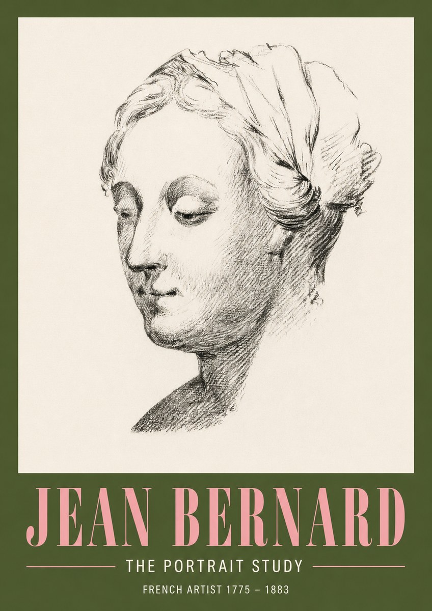 Jean Bernard Study of a Woman No4 - Plakát