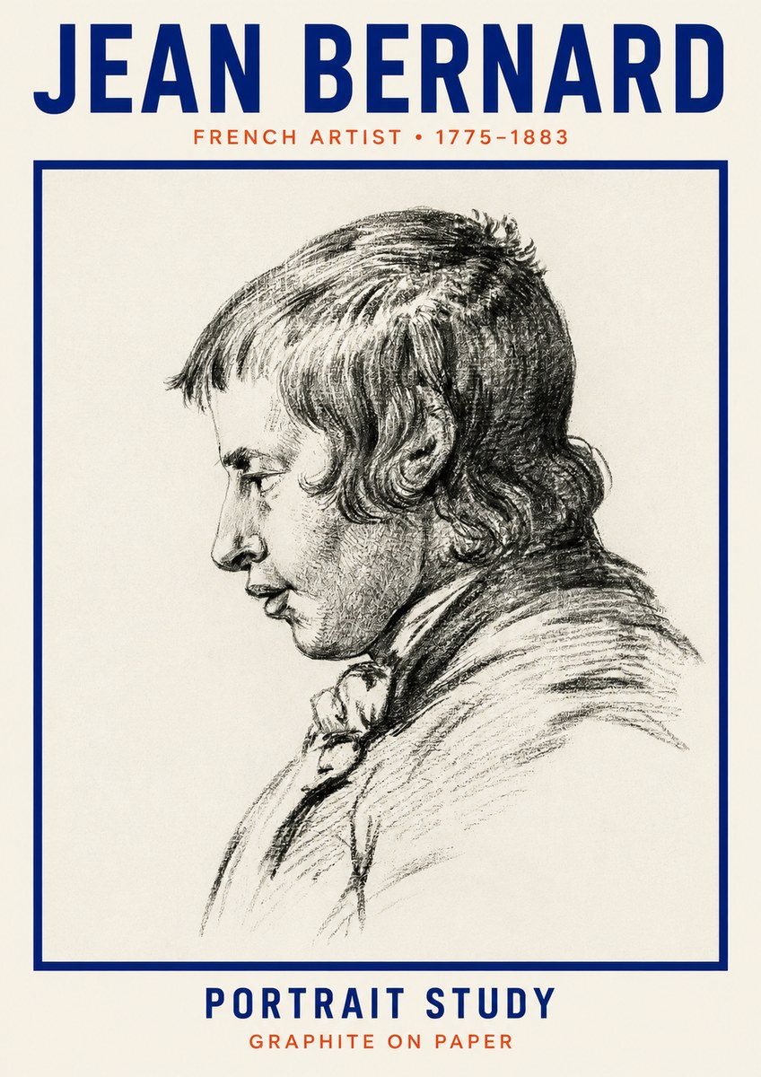 Jean Bernard Portrait Study III No2 - Plakát