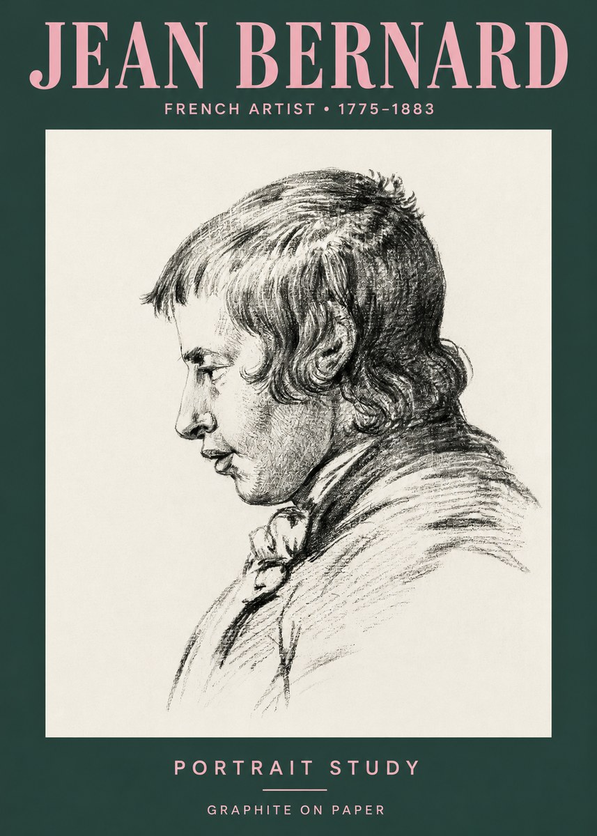 Jean Bernard Portrait Study III No3 - Plakát