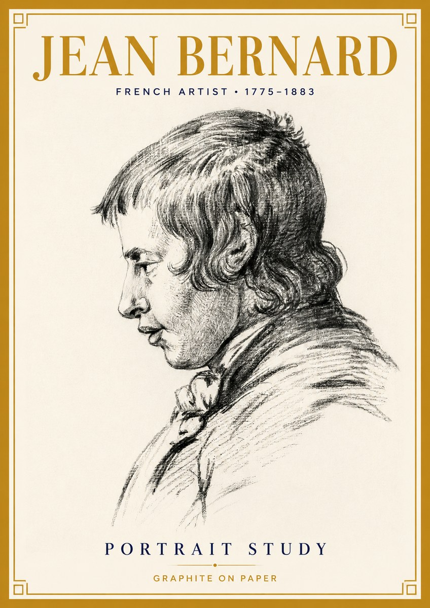 Jean Bernard Portrait Study III No4 - Plakát