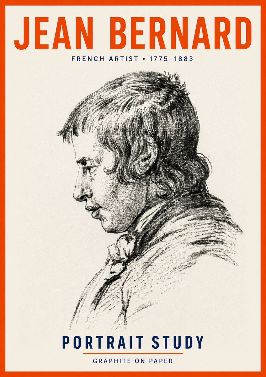 Jean Bernard Portrait Study III No5 - Plakát