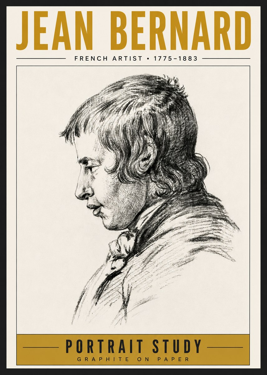 Jean Bernard Portrait Study III No6 - Plakát