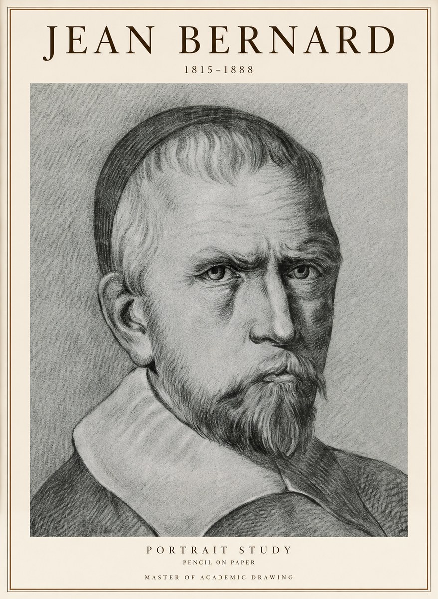 Jean Bernard Portrait Study IV No1 - Plakát