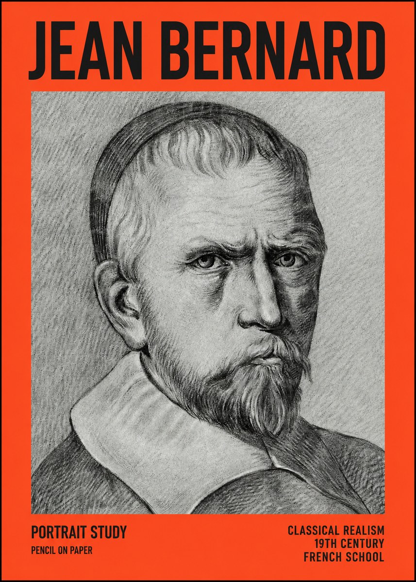Jean Bernard Portrait Study IV No4 - Plakát