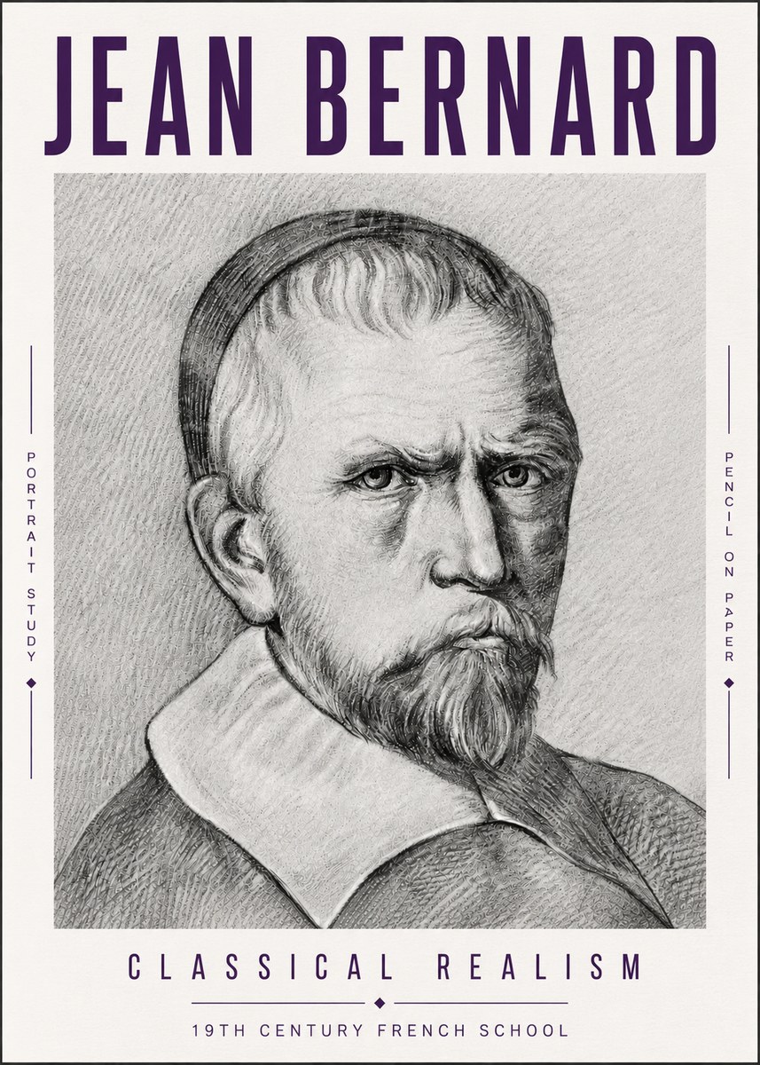 Jean Bernard Portrait Study IV No6 - Plakát