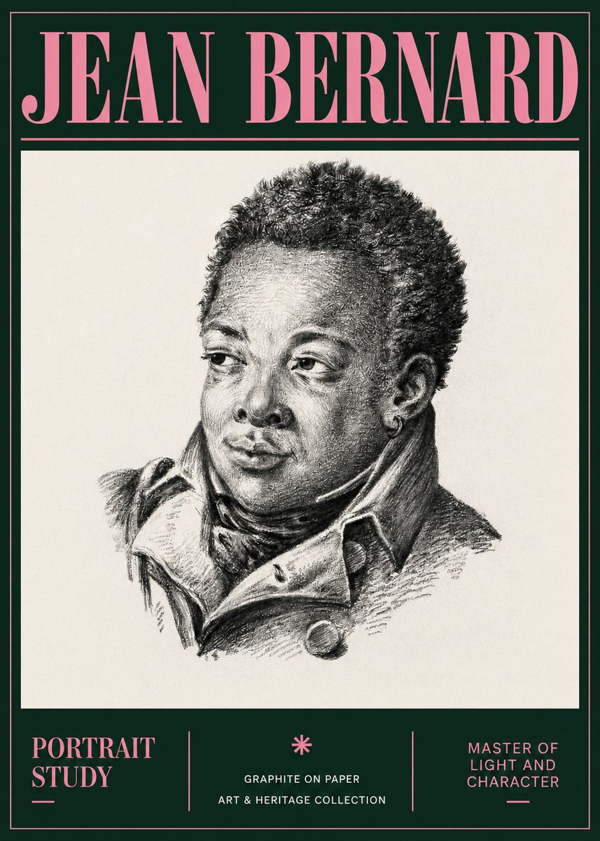 Jean Bernard Portrait Study V No4 - Plakát