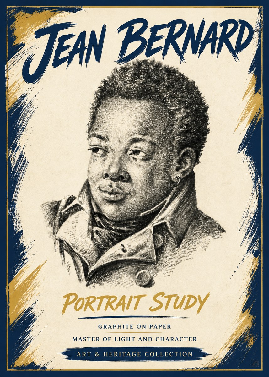 Jean Bernard Portrait Study V No5 - Plakát