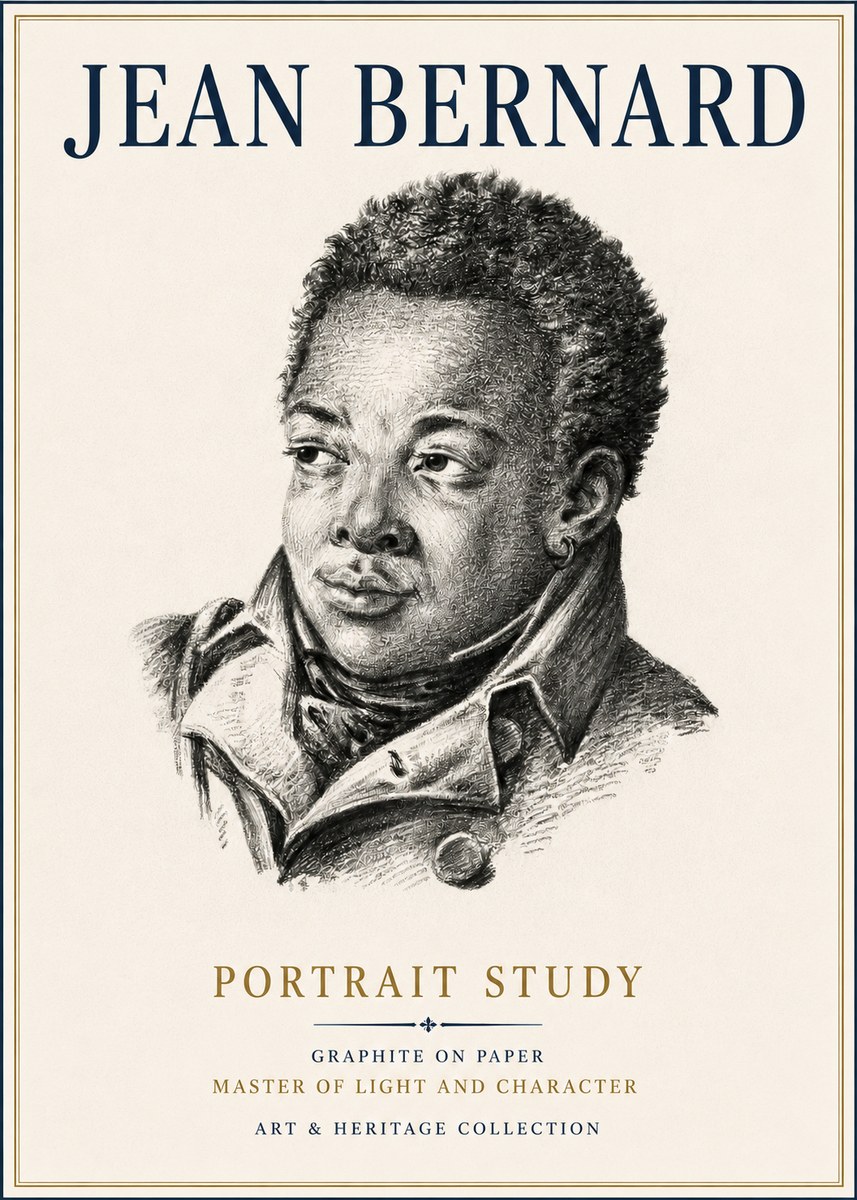 Jean Bernard Portrait Study V No6 - Plakát