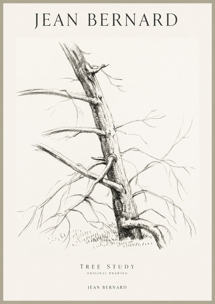 Jean Bernard Tree Study No1 - Plakát
