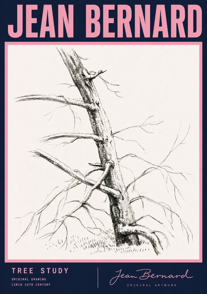 Jean Bernard Tree Study No3 - Plakát