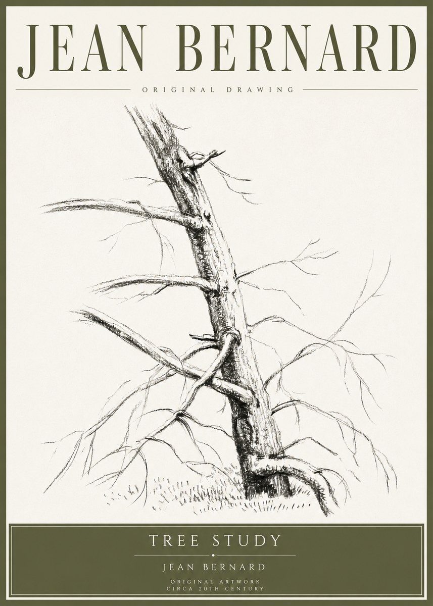 Jean Bernard Tree Study No4 - Plakát