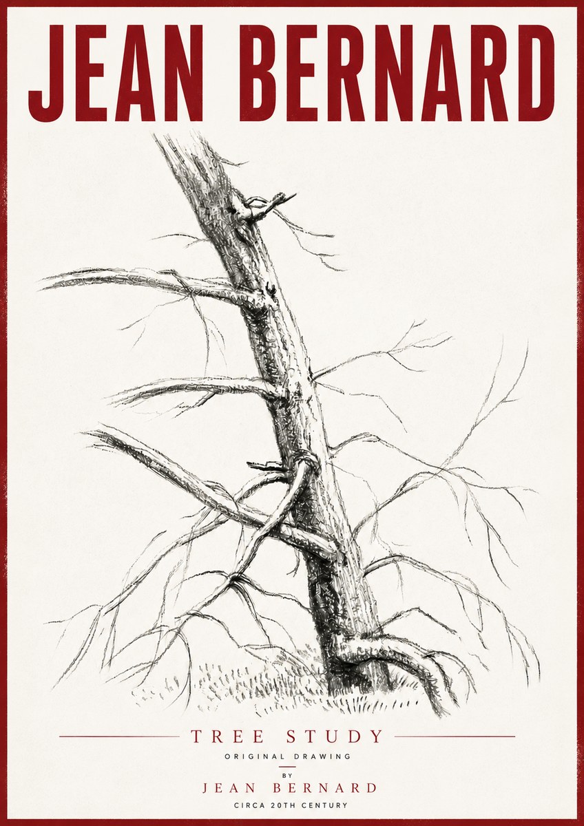 Jean Bernard Tree Study No6 - Plakát