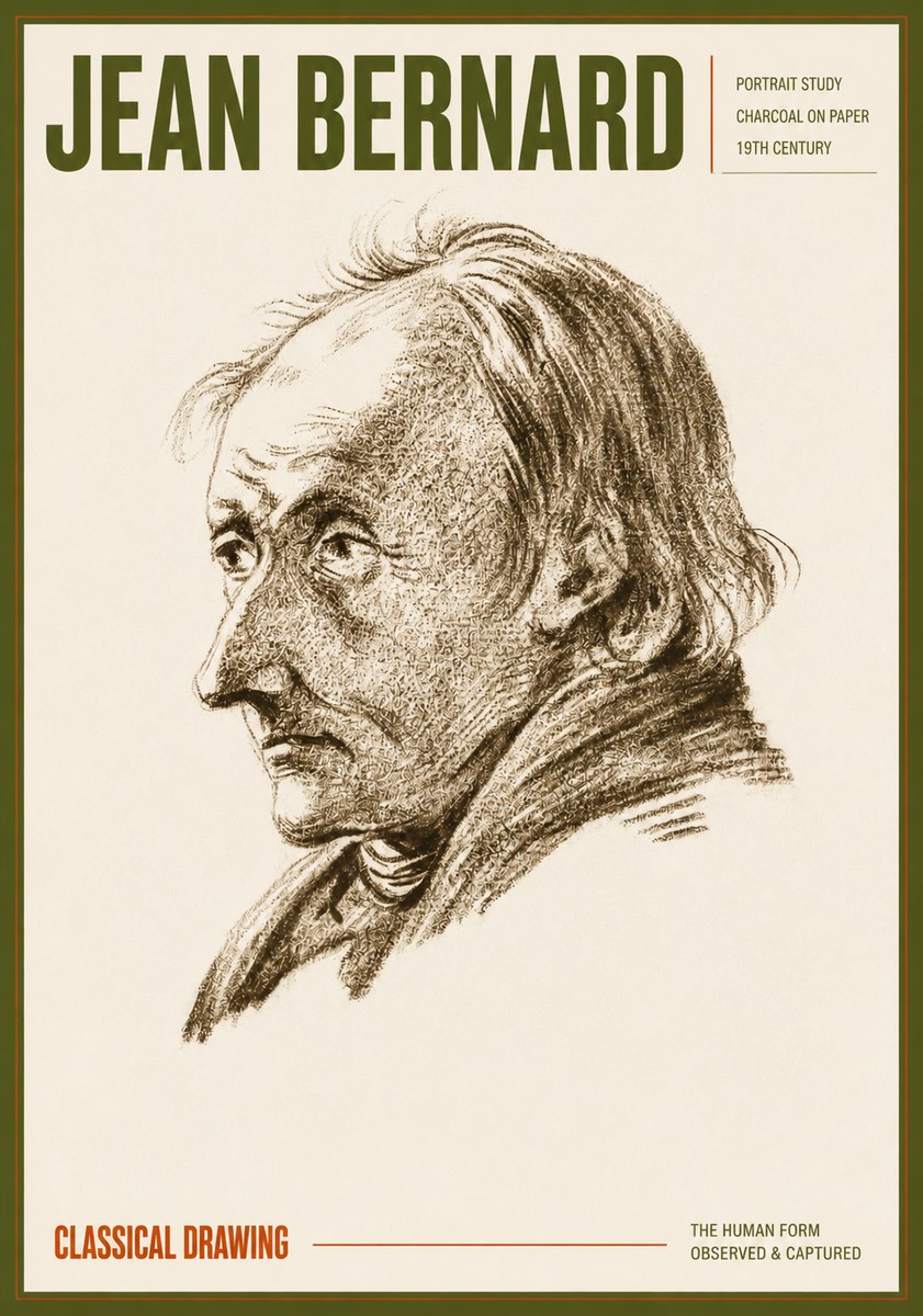 Jean Bernard Portrait of an Elderly Man No6 - Plakát