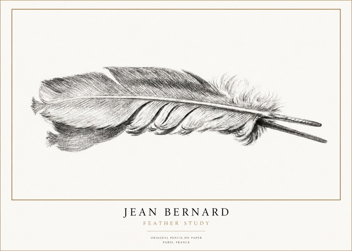 Jean Bernard Feather No3 - Plakát