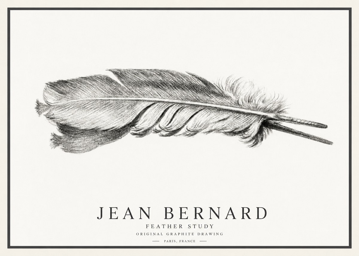Jean Bernard Feather No4 - Plakát