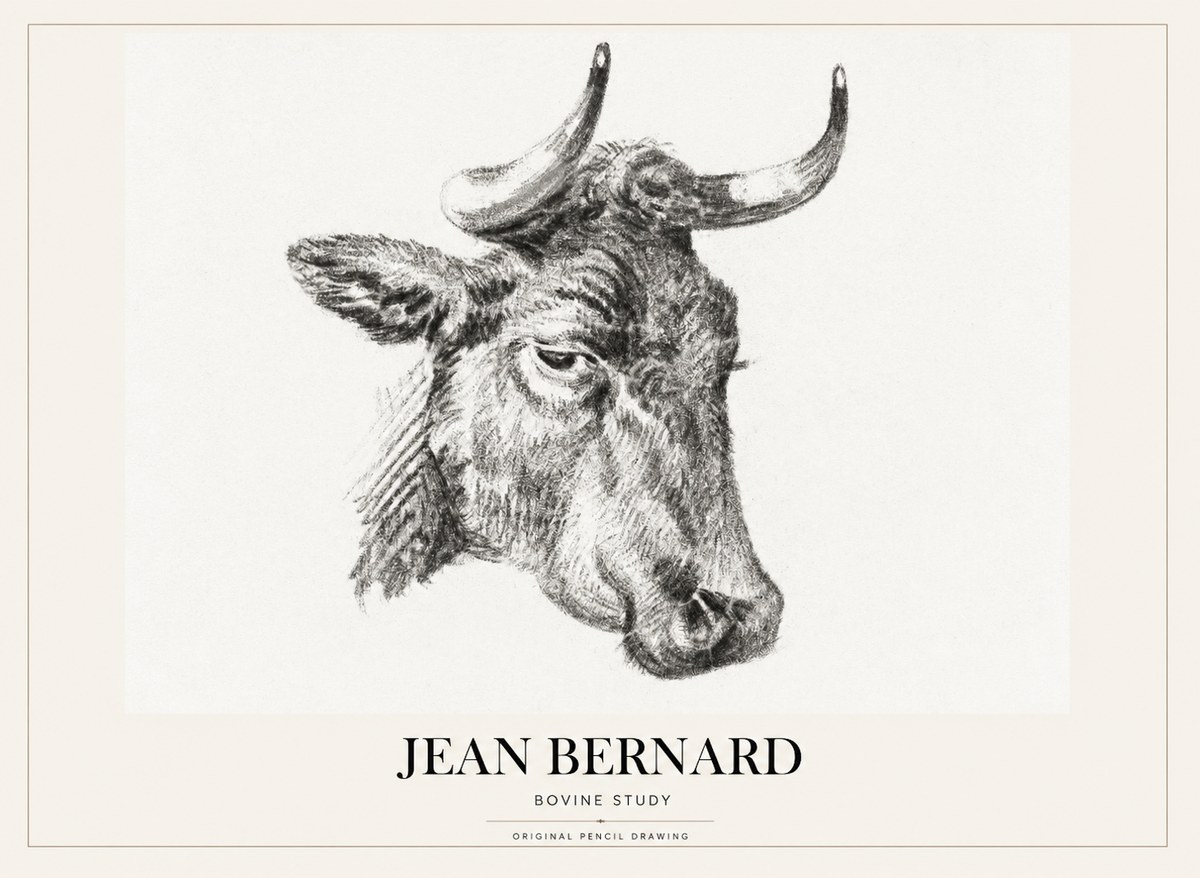 Jean Bernard Bovine Study I No1 - Plakát