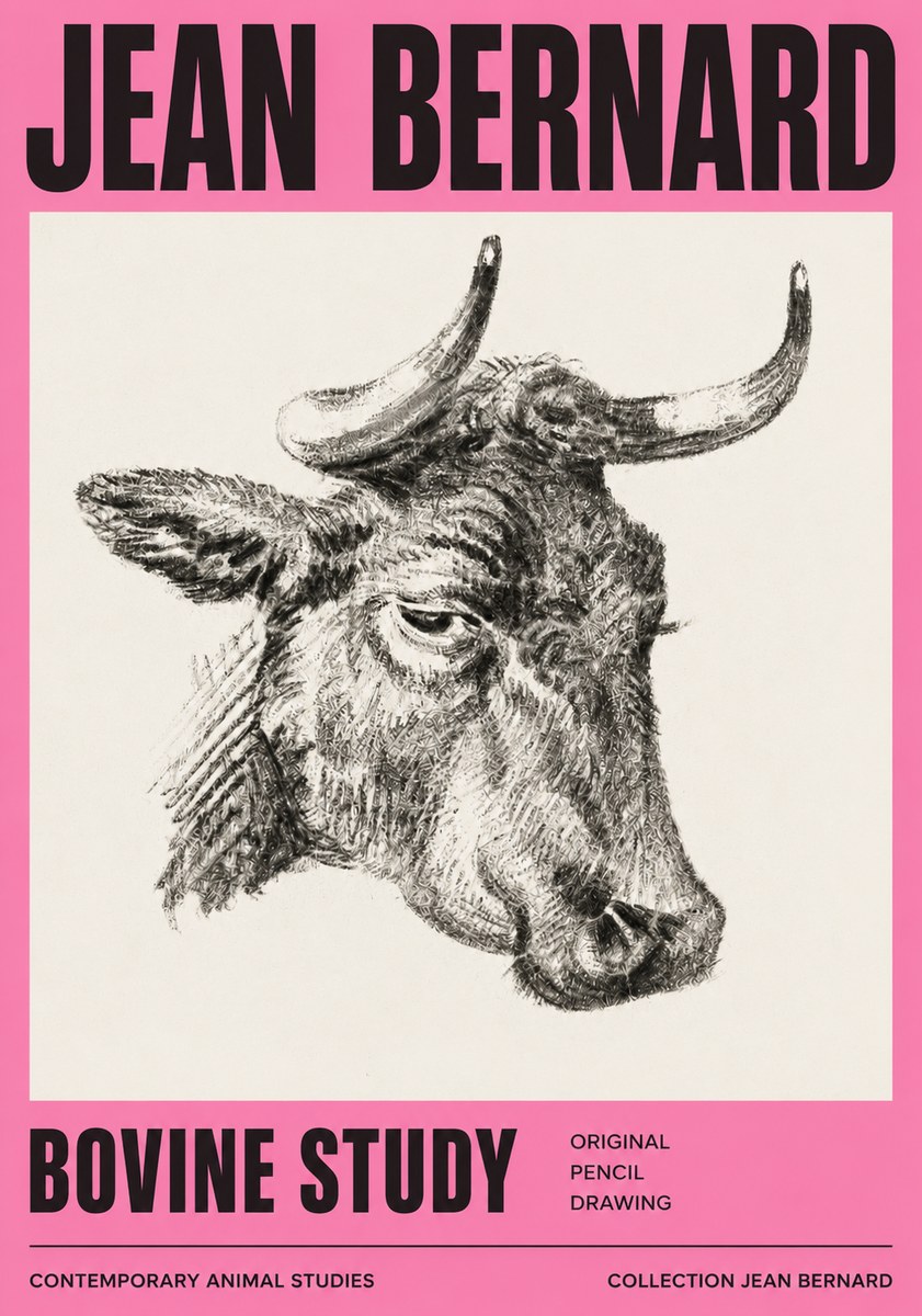 Jean Bernard Bovine Study I No3 - Plakát