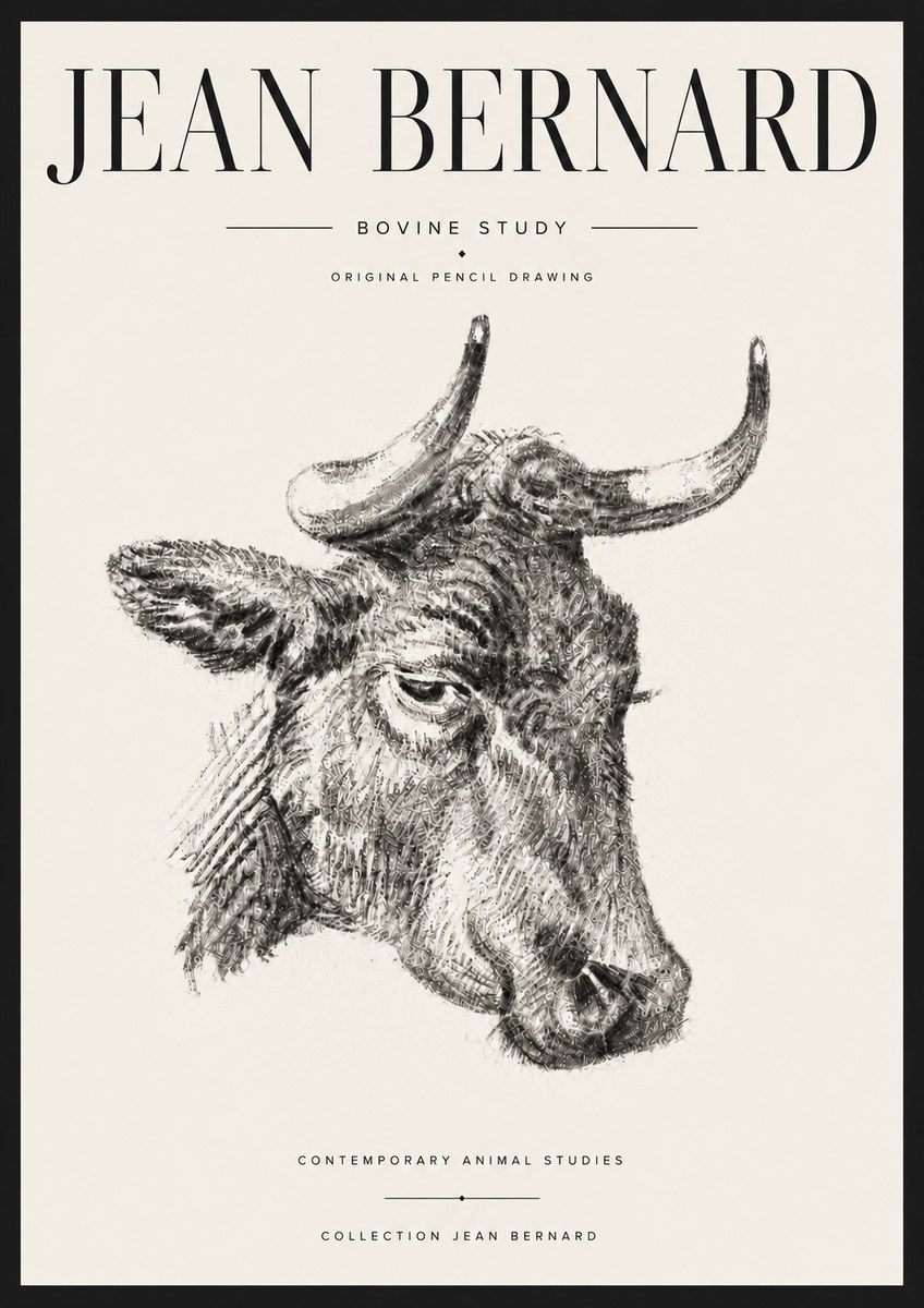 Jean Bernard Bovine Study I No6 - Plakát