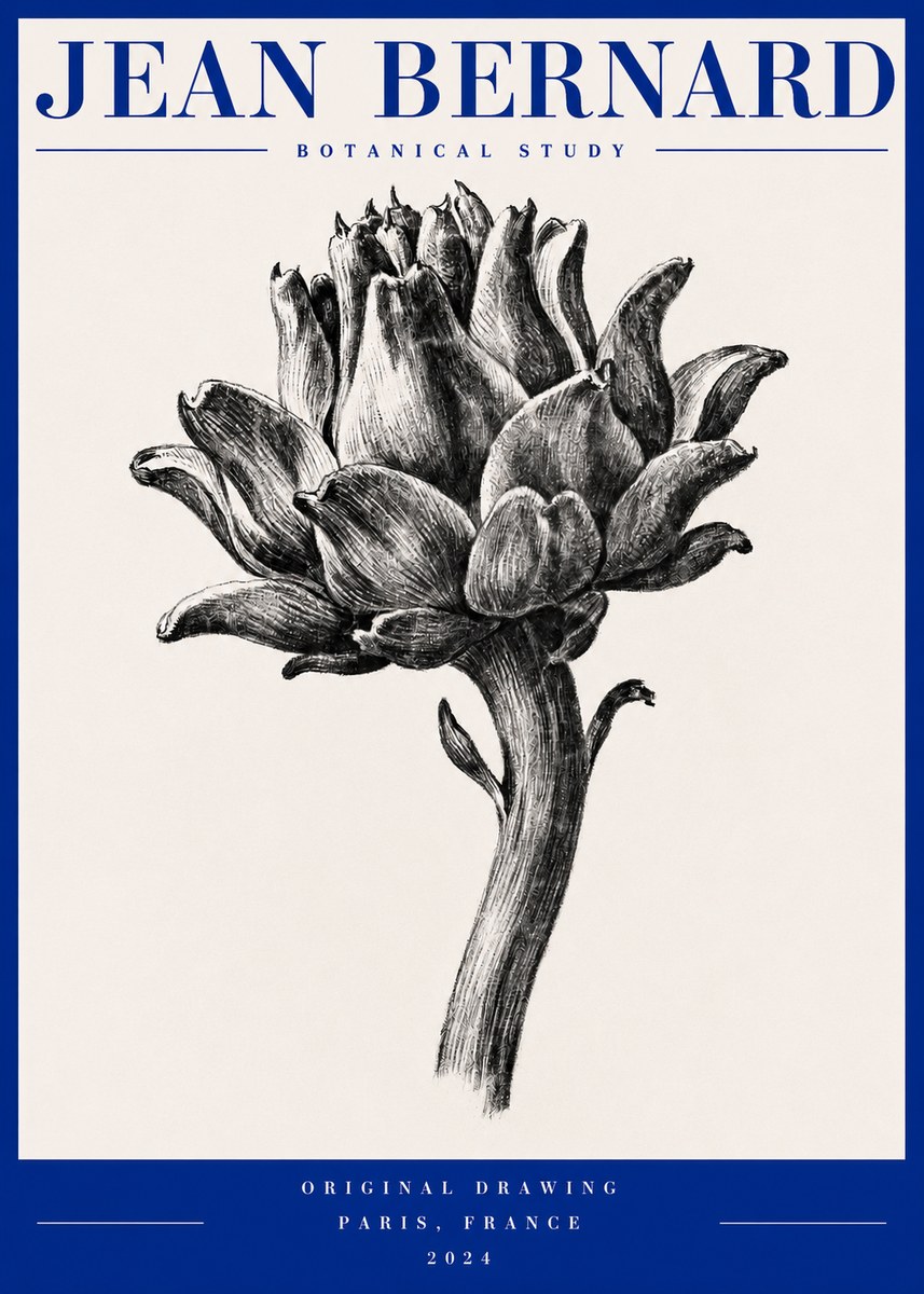 Jean Bernard Botanical Study No2 - Plakát