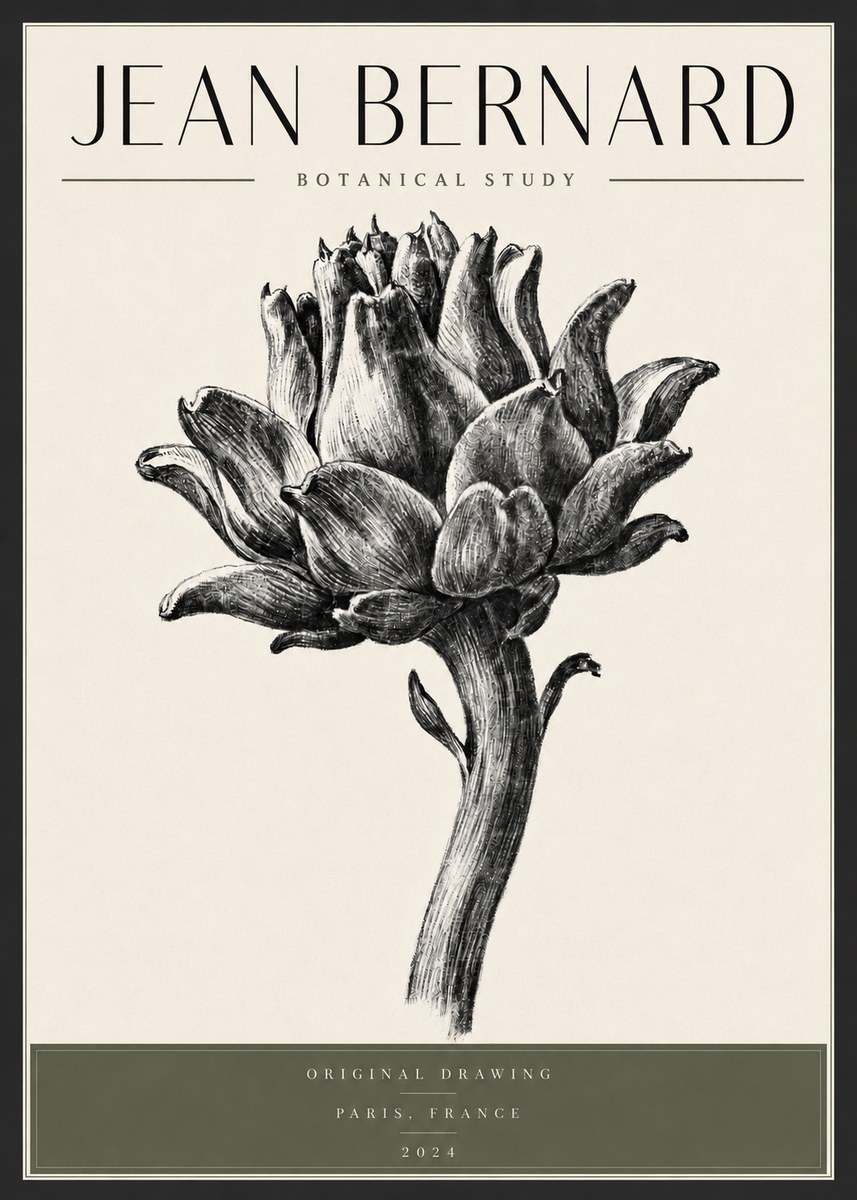 Jean Bernard Botanical Study No3 - Plakát