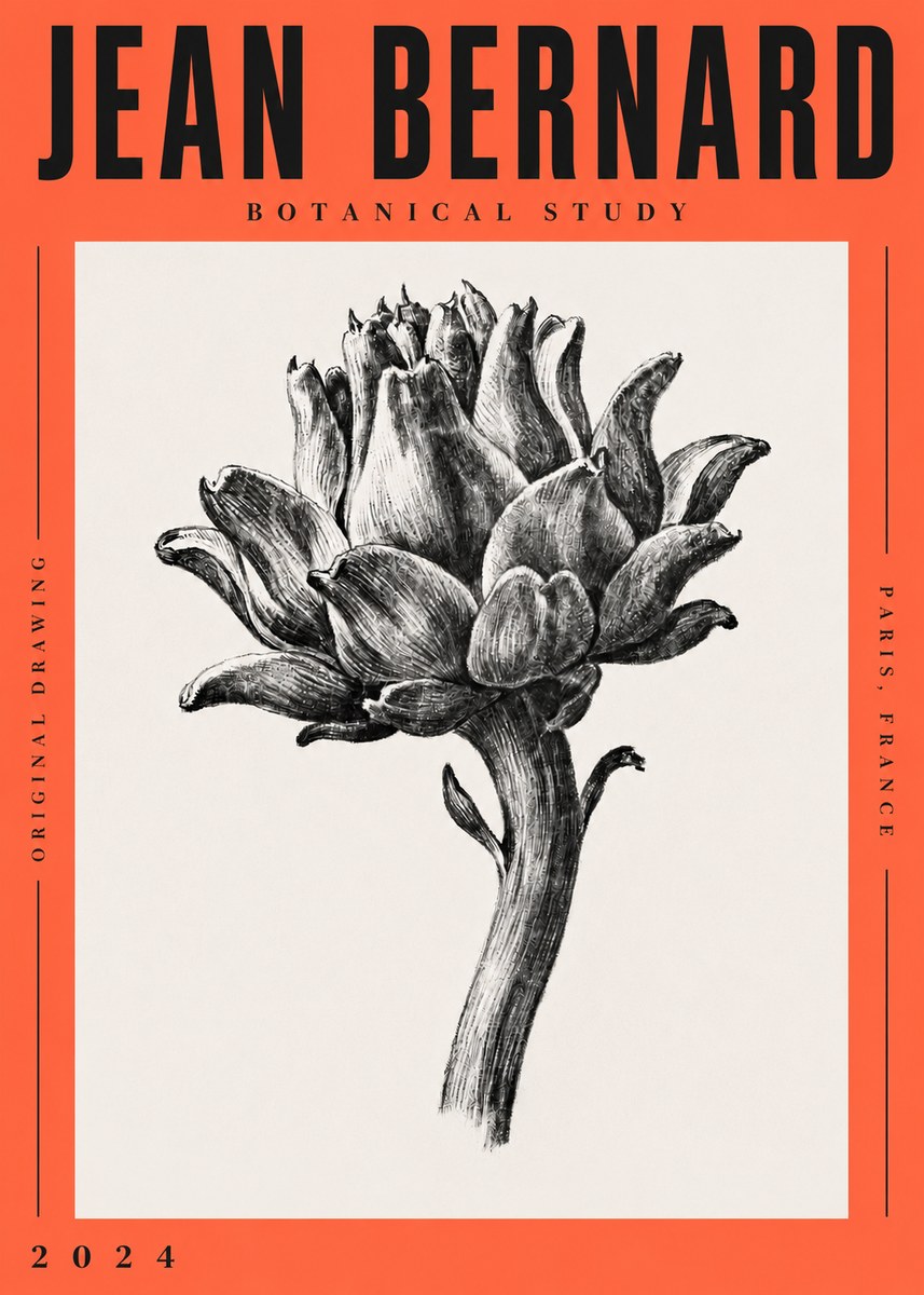 Jean Bernard Botanical Study No4 - Plakát