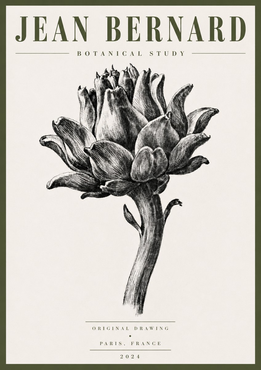 Jean Bernard Botanical Study No5 - Plakát