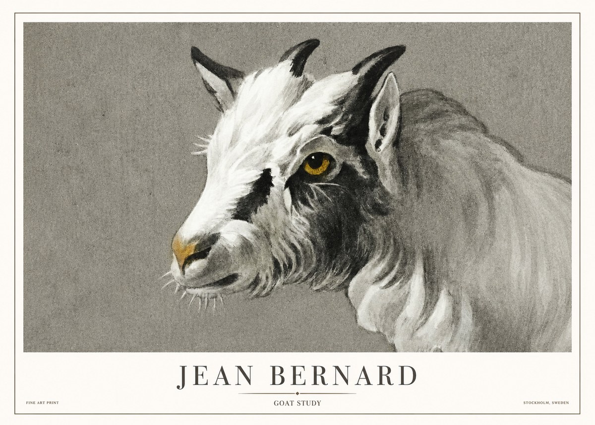 Jean Bernard Goat Study No1 - Plakát