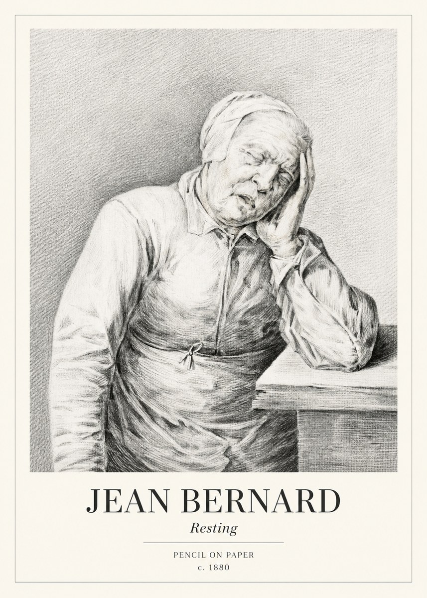 Jean Bernard Resting No1 - Plakát
