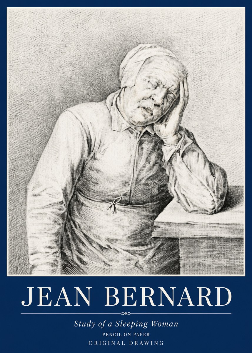 Jean Bernard Resting No6 - Plakát