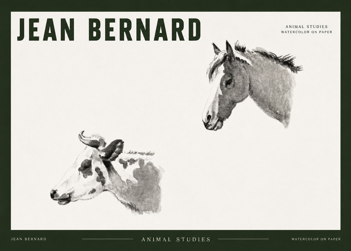 Jean Bernard Animal Studies No2 - Plakát