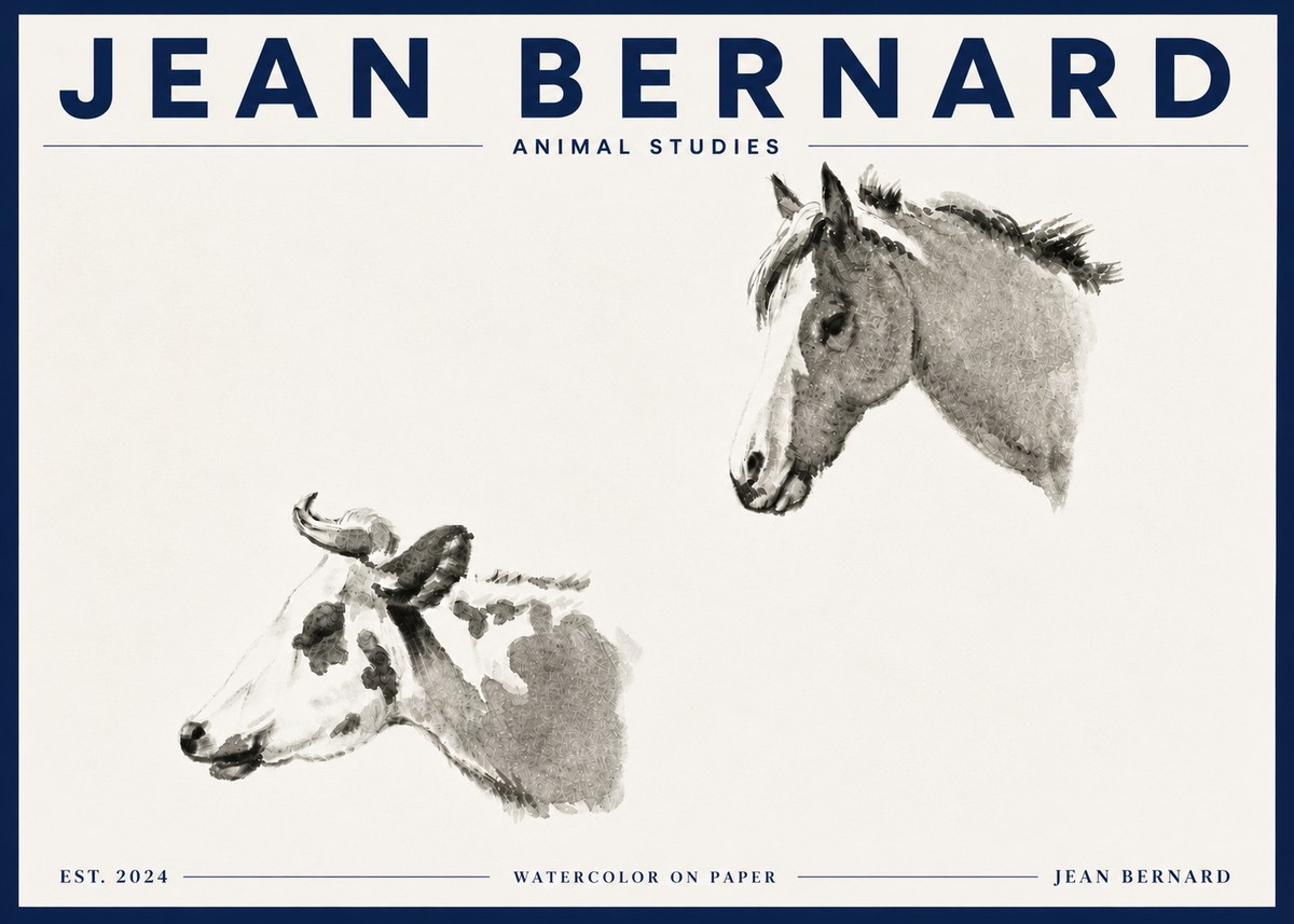 Jean Bernard Animal Studies No5 - Plakát