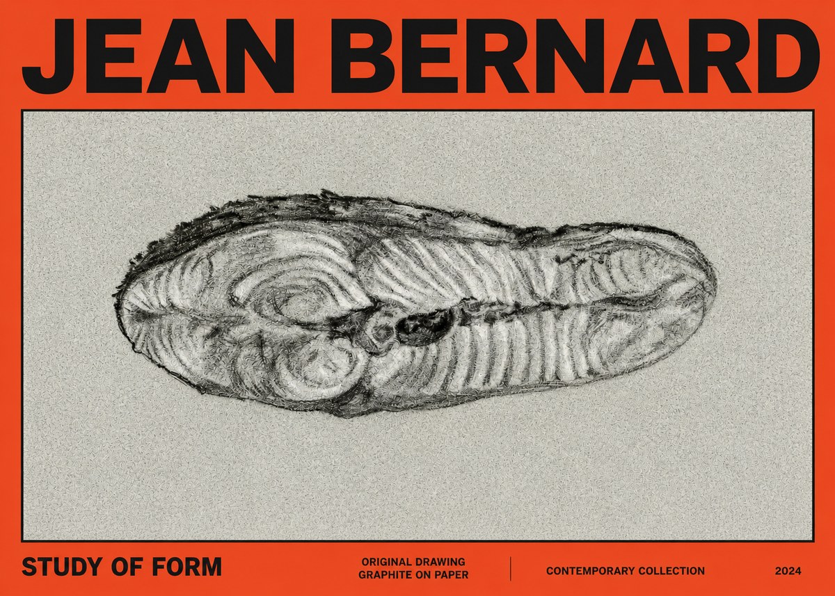 Jean Bernard Study of Form I No2 - Plakát